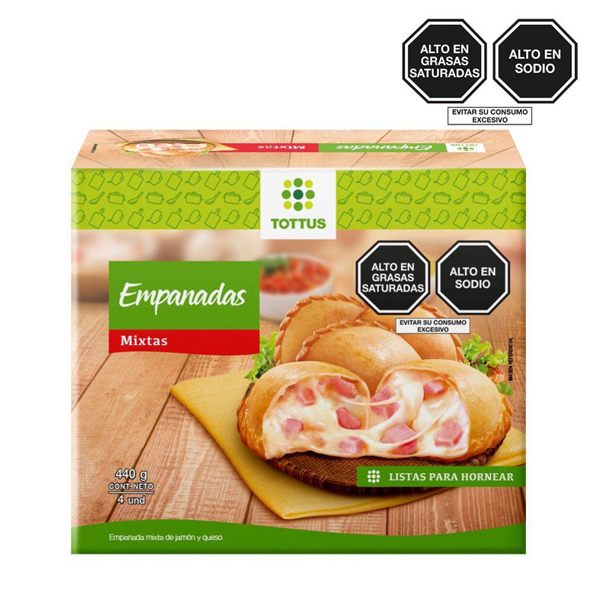 TOTTUS - Empanadas Mixtas Congeladas