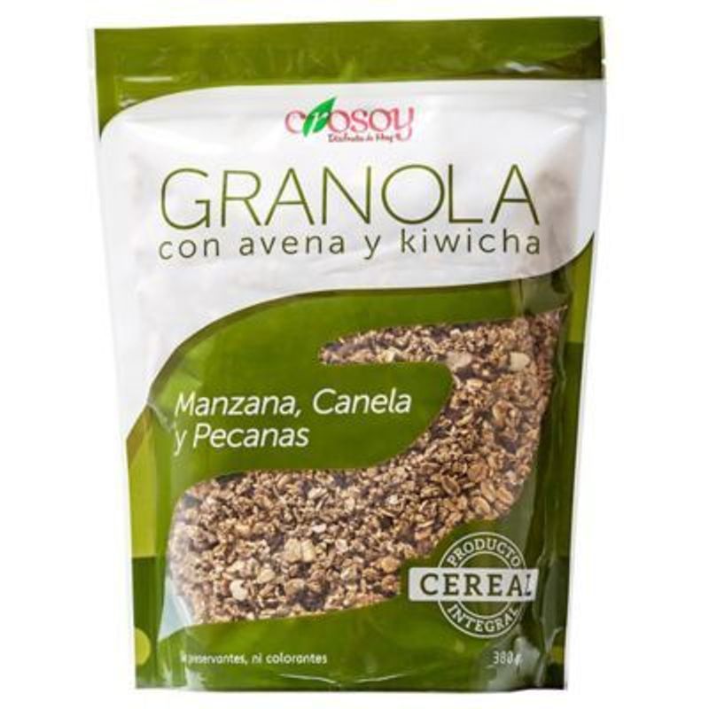 CROSOY - Granola Avena Manzana Pecanas y Canela Cros­oy Bolsa 380 g