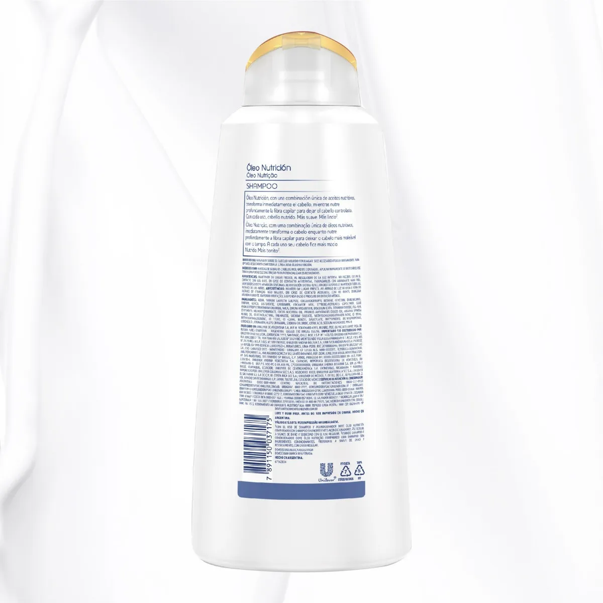 DOVE - Shampoo Dove Óleo Nutrición con Aceite de Argán Botella 750 mL