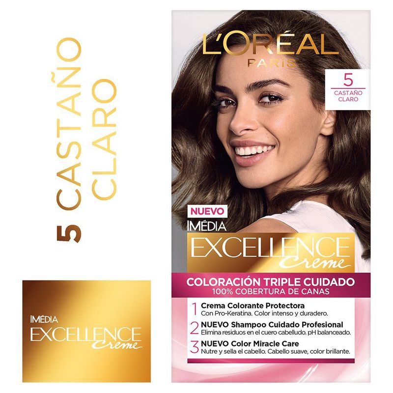 EXCELLENCE - Kit Tinte Capilar Excellence Tono 5 Castaño Claro