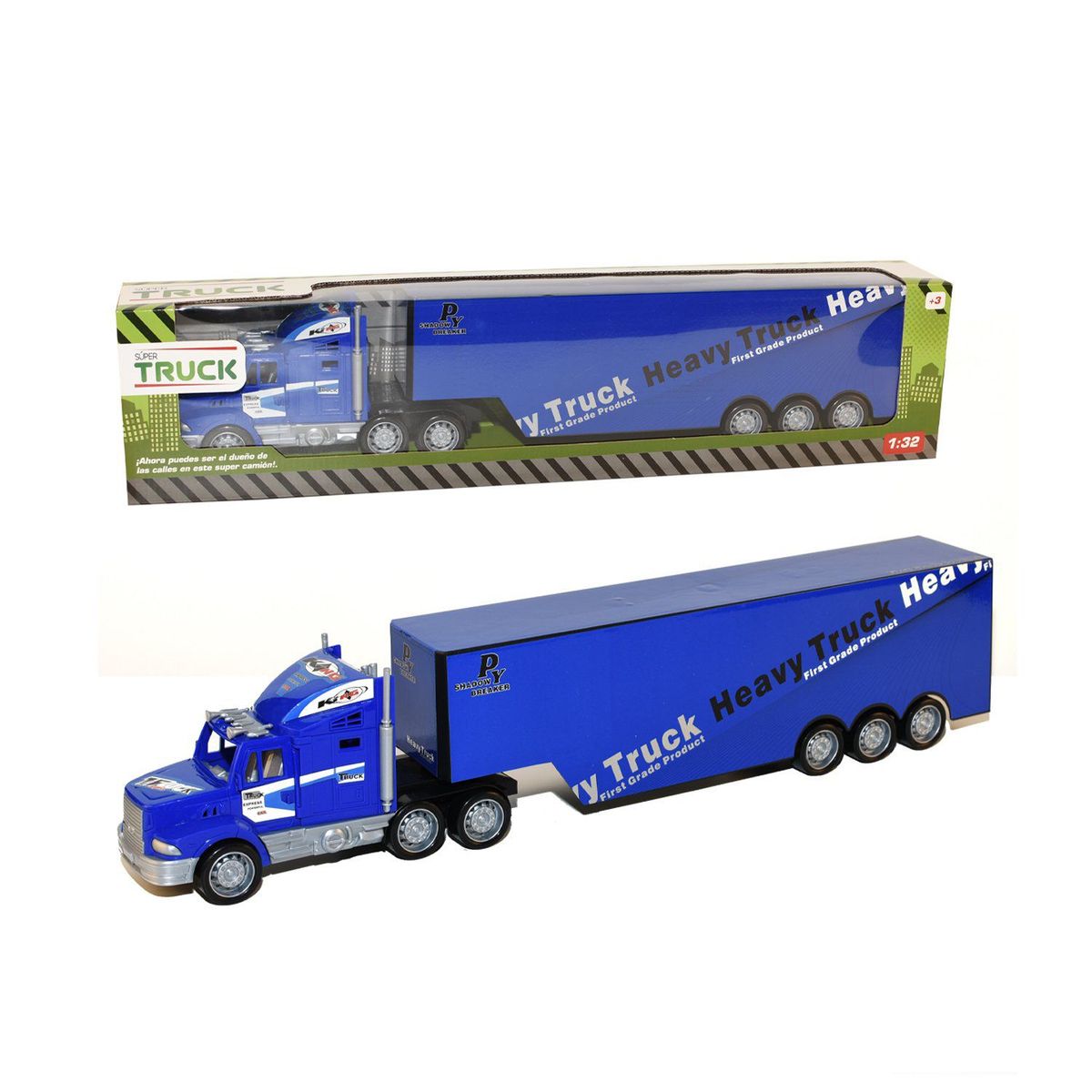 PENG YE TOYS - Camión Contenedor Fricción 55 cm