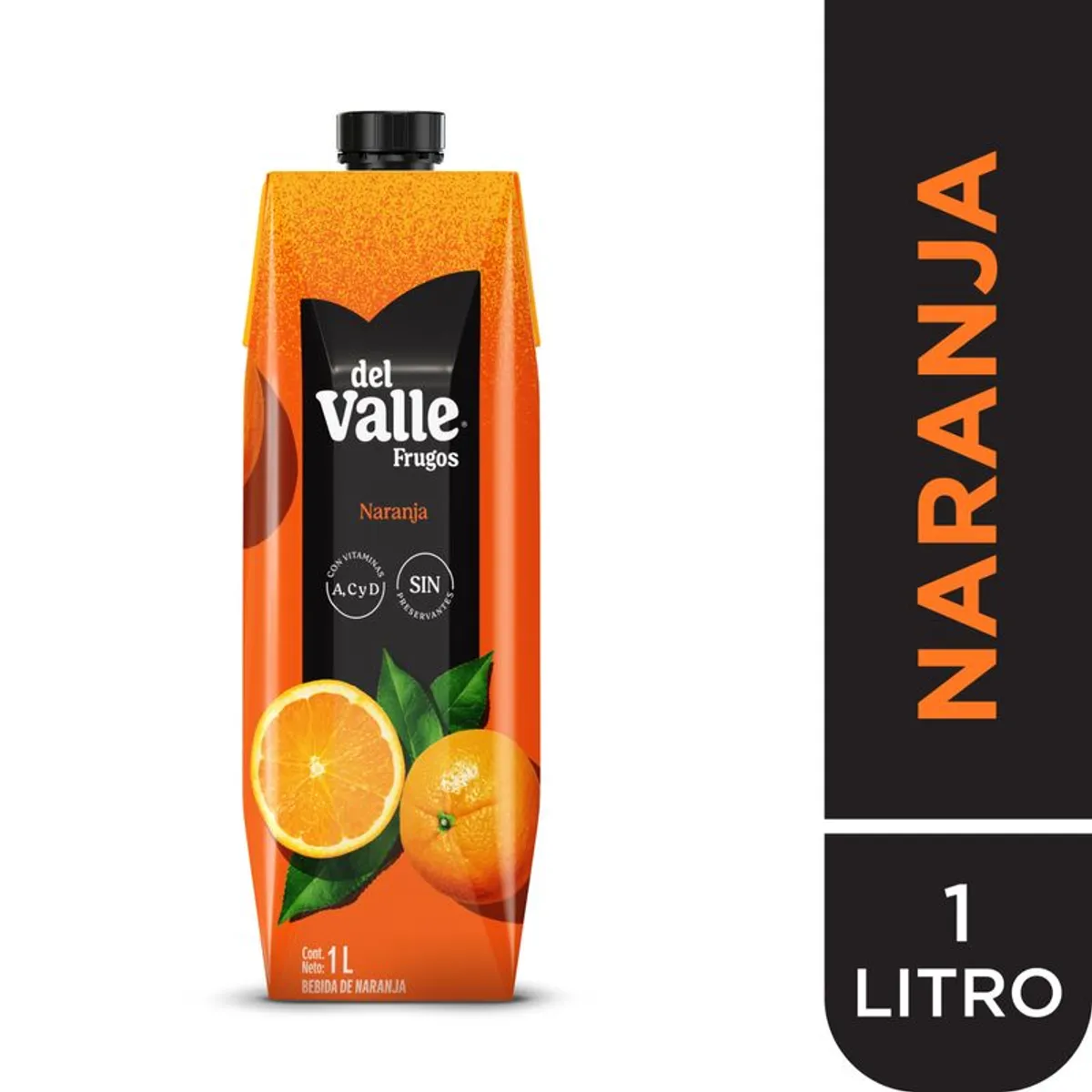 FRUGOS - Bebida Frugos Naranja Prisma Caja 1 L