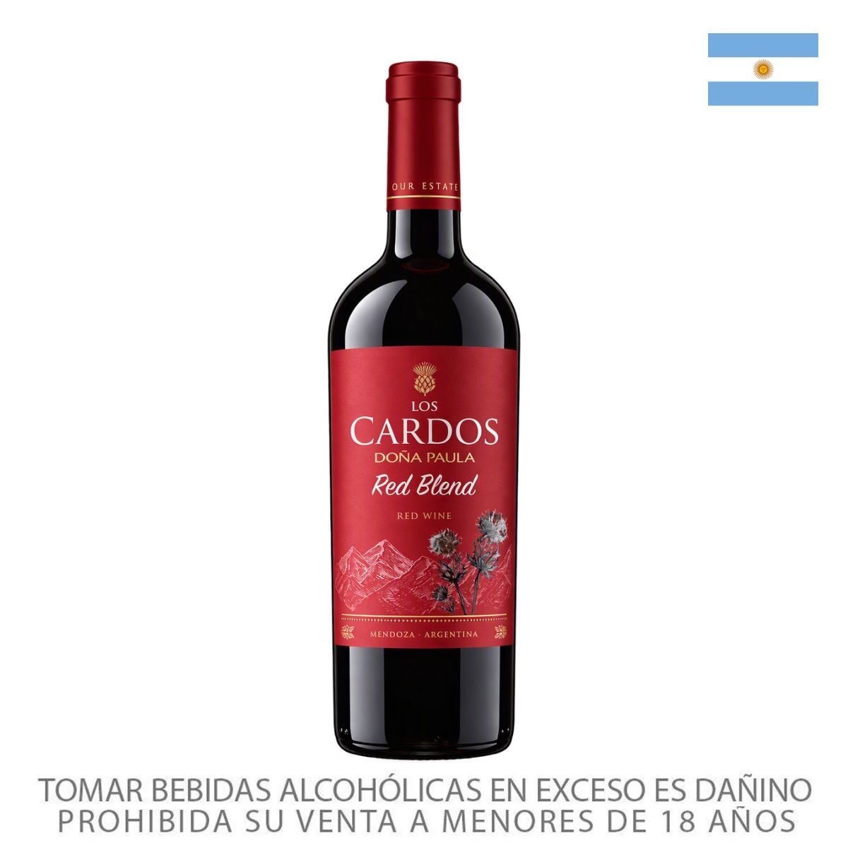 DONA PAULA - Vino Tinto Doña Paula Red Blend Los Cardos Botella 750 mL