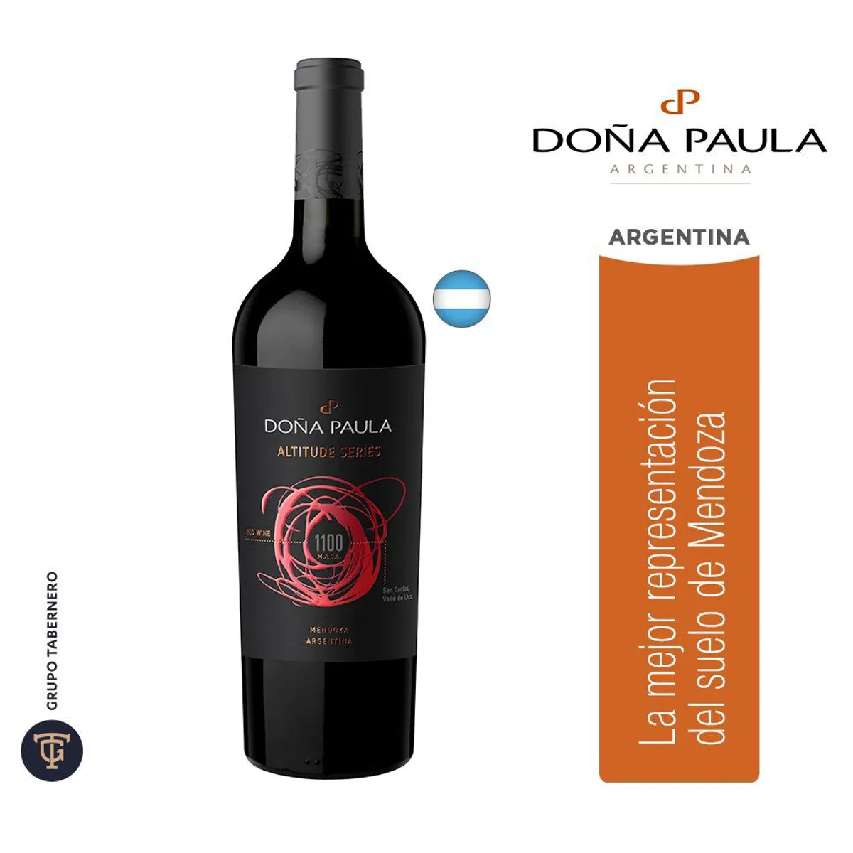DOÑA PAULA - Vino Tinto Doña Paula Blend 1100 Gran Reserva Botella 750 mL