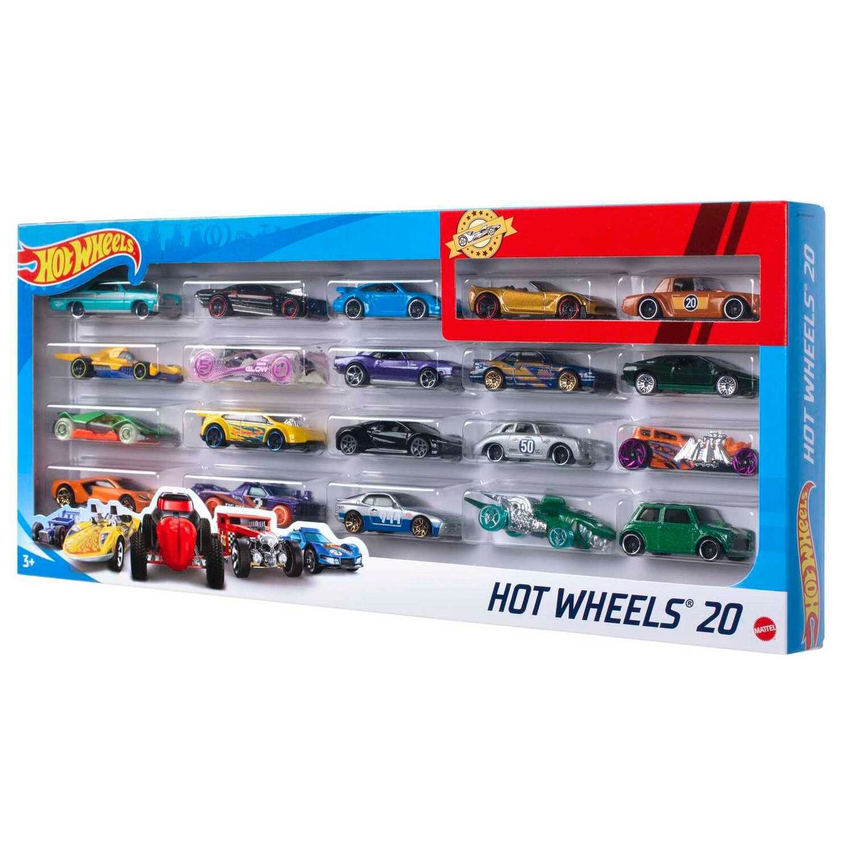 HOT WHEELS - Hot Wheels Die Cast Paquete Sorpresa de 20 Autos