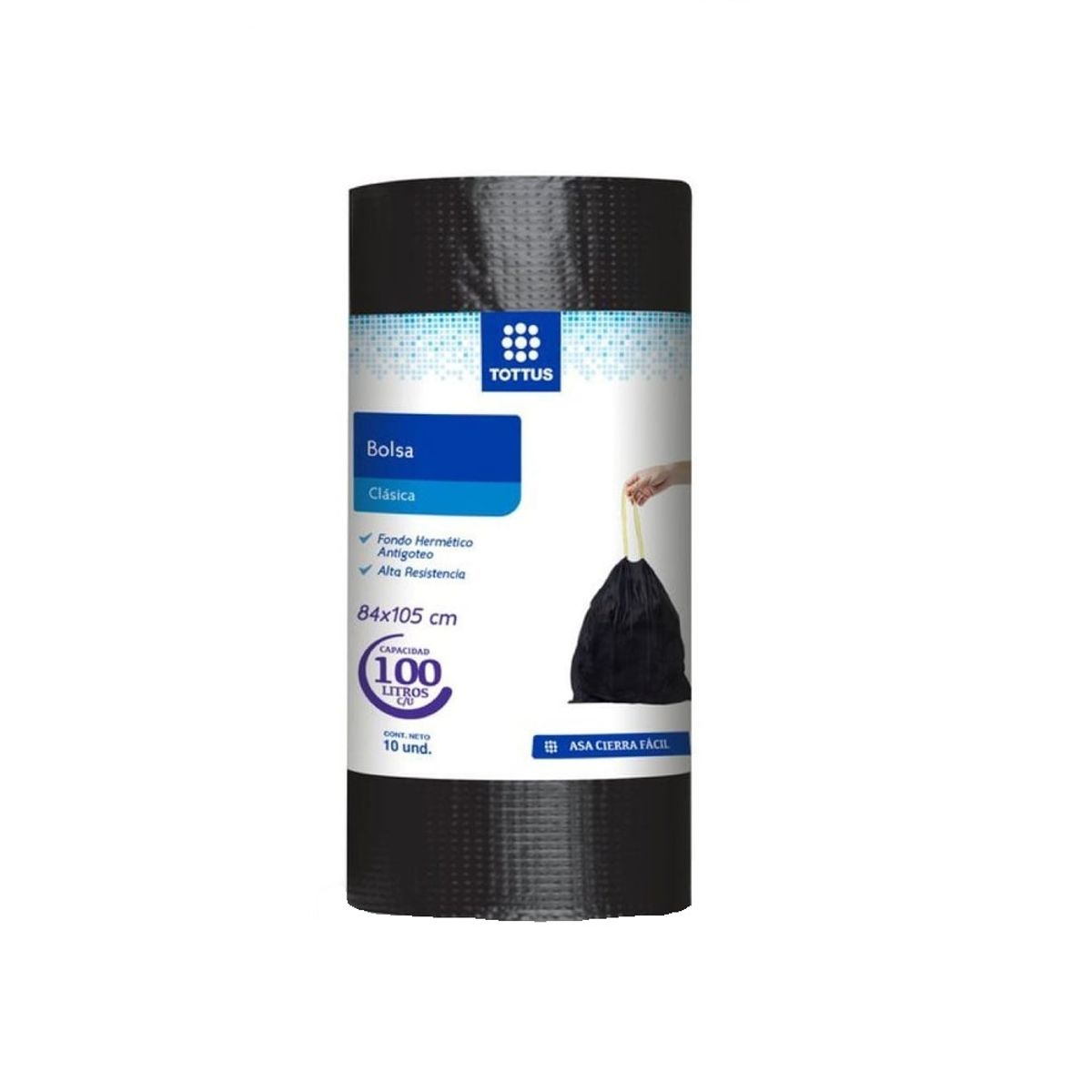 TOTTUS - Bolsa de Basura Tottus 100 L Empaque 10 Und
