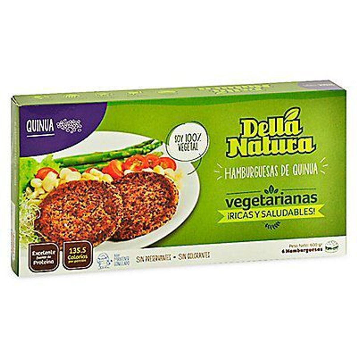 DELLANATURA - HAMB VEGETARIANAS DE QUINUA DELLA X 600G
