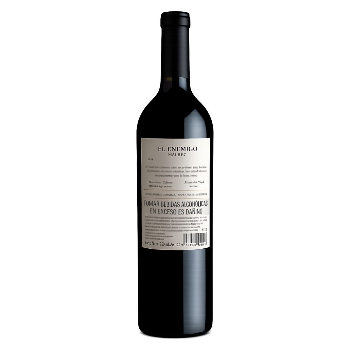 EL ENEMIGO - Vino Tinto El Enemigo Malbec Botella 750 mL