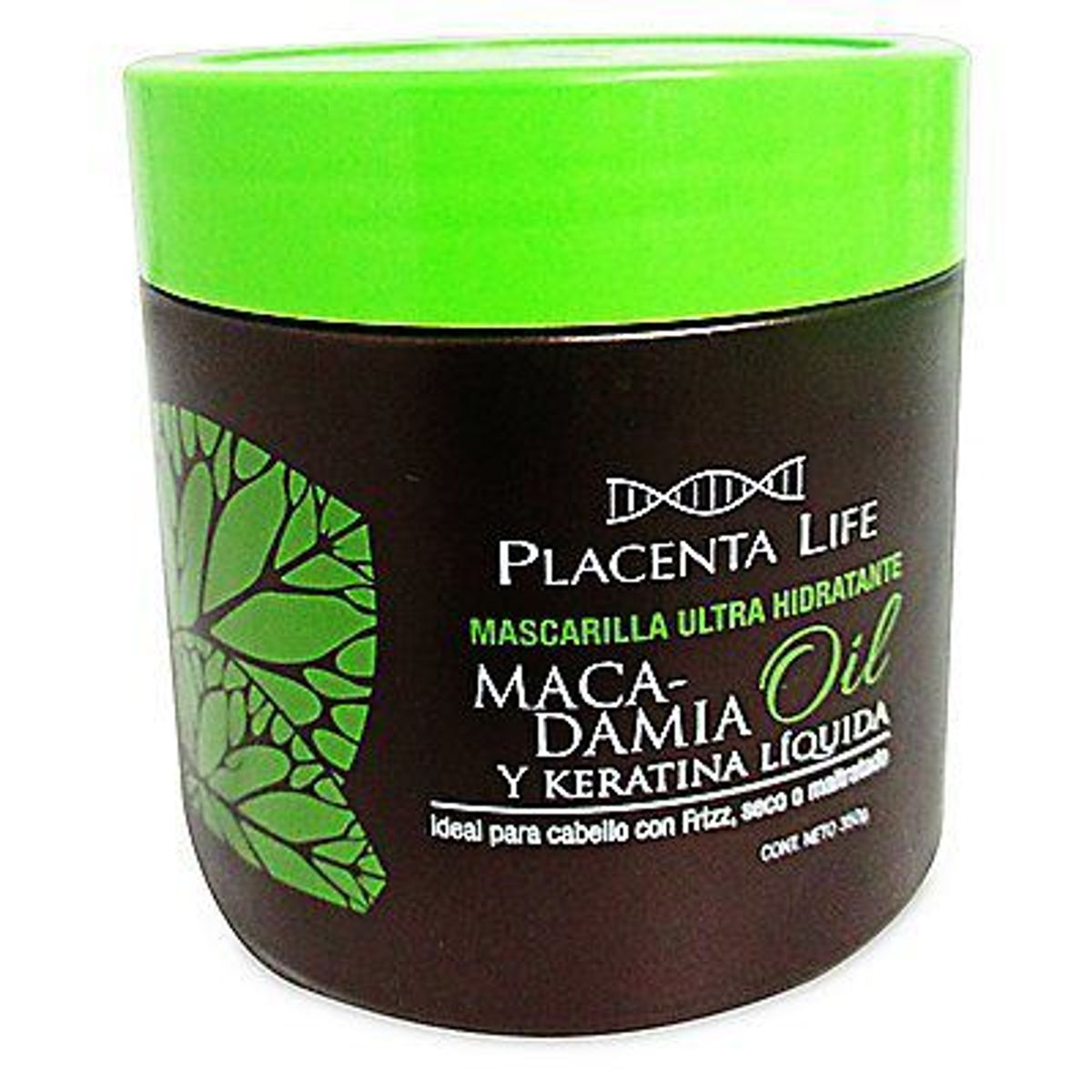 PLACENTA LIFE - Mascarilla Capilar Ultra Hidratante con Macadamia Plife Envase 350 g