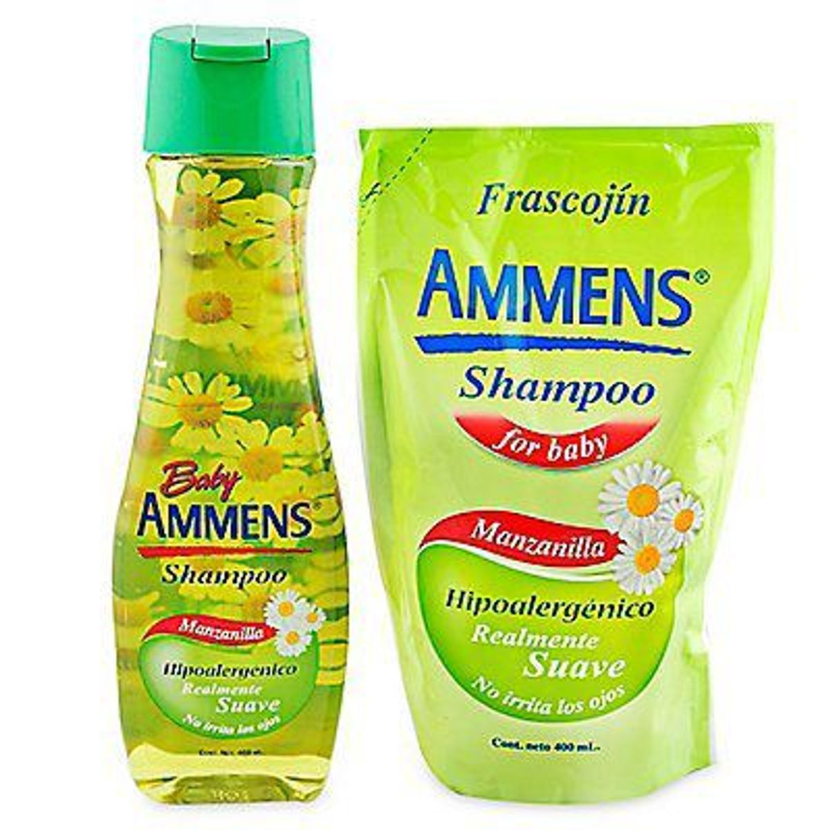AMMENS - Shampoo Ammens Manzanilla Pack 2 Botellas 400 mL