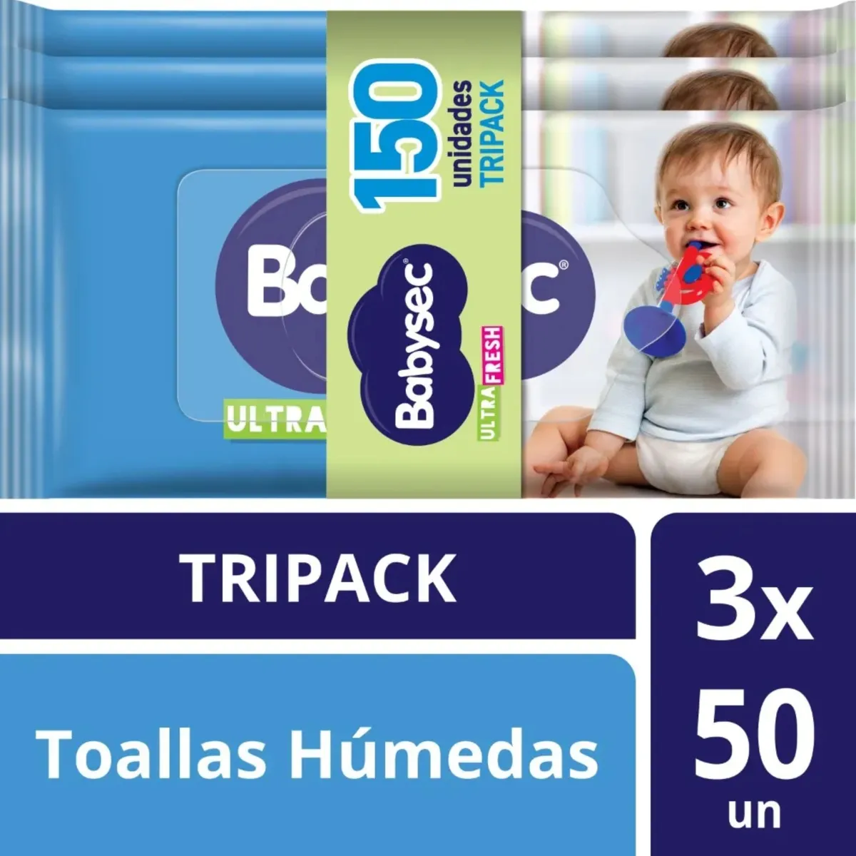 BABYSEC - Toallas Húmedas Babysec Ultra Empaque 150 Und