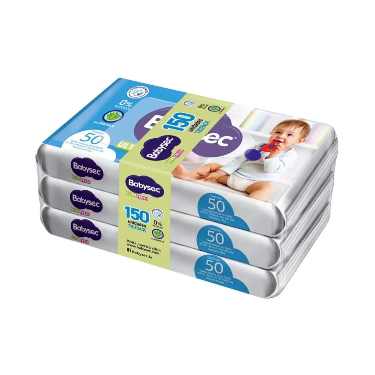 BABYSEC - Toallas Húmedas Babysec Ultra Empaque 150 Und