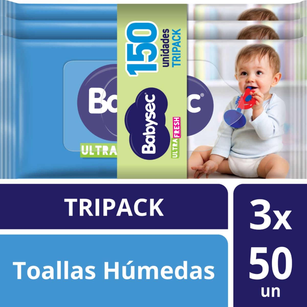 BABYSEC - Toallitas Húmedas Babysec Ultra Fresh Empaque 150 Und