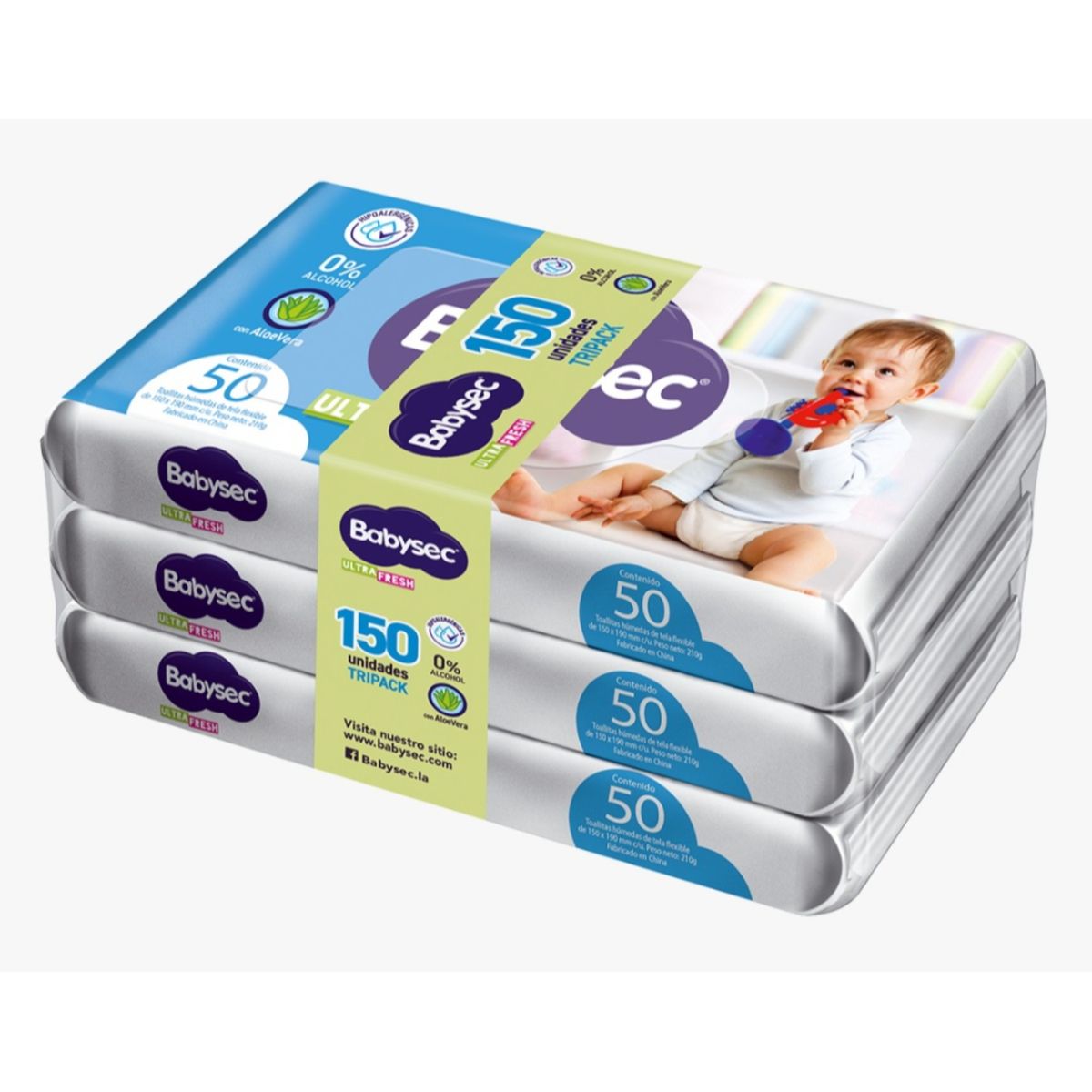 BABYSEC - Toallitas Húmedas Babysec Ultra Fresh Empaque 150 Und