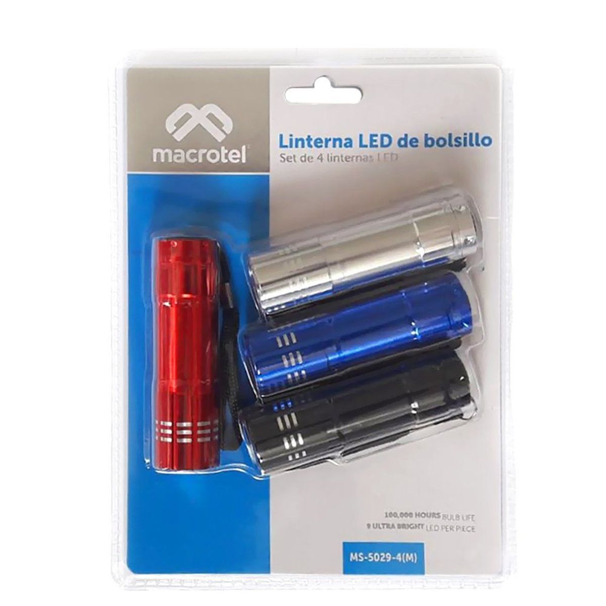 MACROTEL - Linternas Macrotel 9 Led House Safe X4