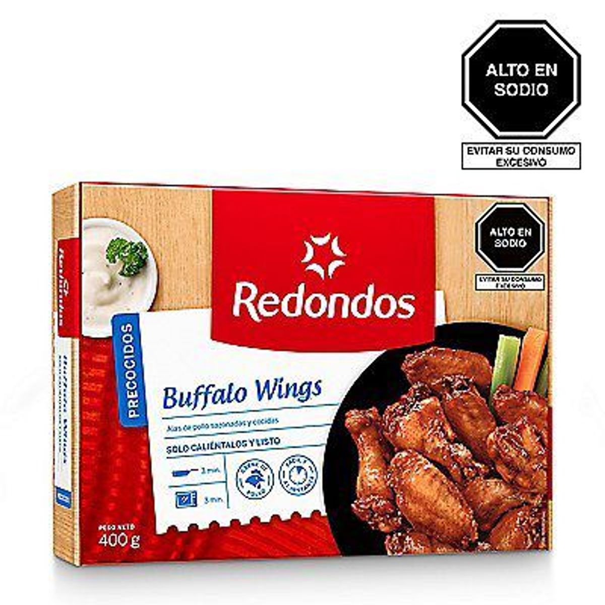REDONDOS - Alitas Buffalo Redondos Caja 400 g