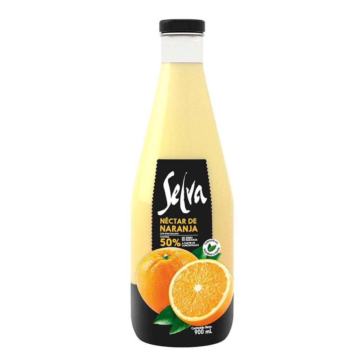 SELVA - Bebida Selva Néctar de Naranja Botella 900 mL