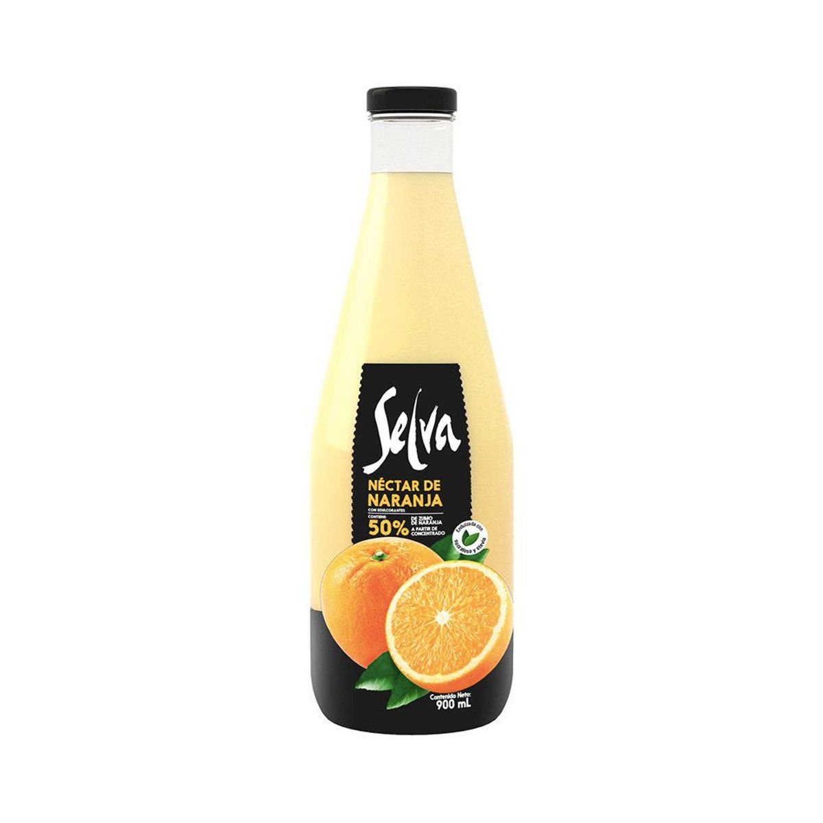 SELVA - Bebida Selva Néctar de Naranja Botella 900 mL
