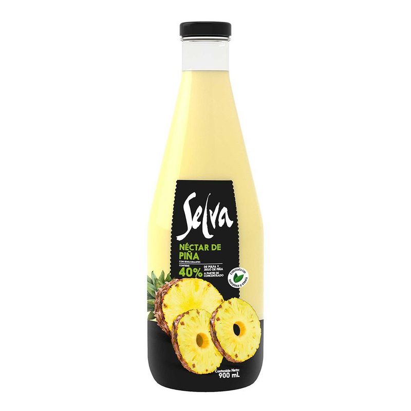 SELVA - Bebida Selva Néctar de Piña Botella 900 mL