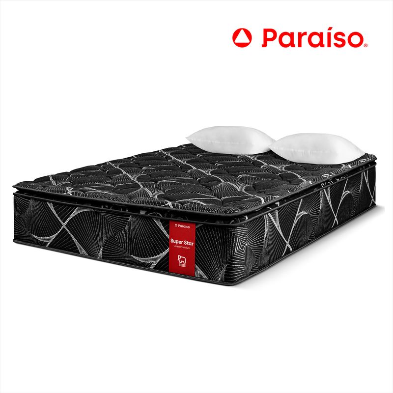 PARAISO - COLCHON SUPER STAR NEGRO 2 PLZ