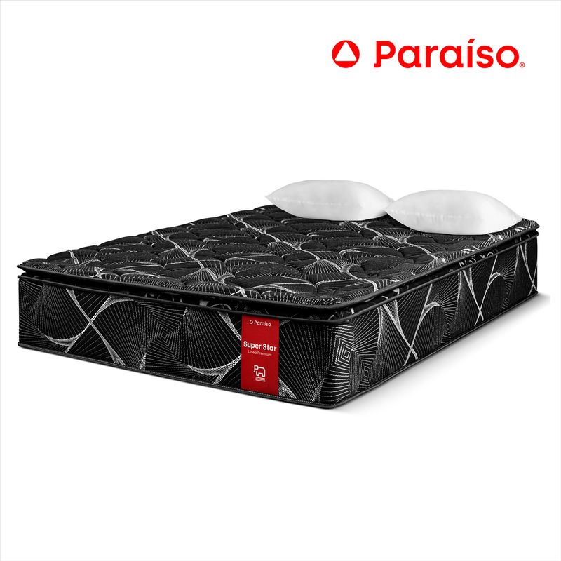 PARAISO - COLCHON SUPER STAR NEGRO QUEEN SIZE