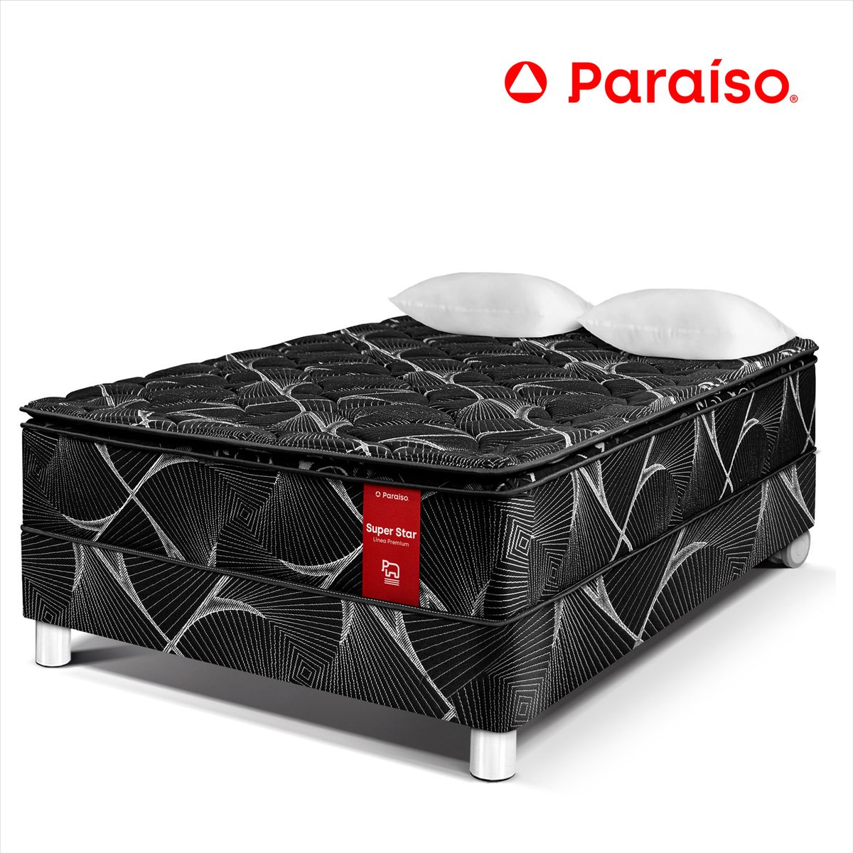 PARAISO - Conjunto Super Star Negro 2 Plz