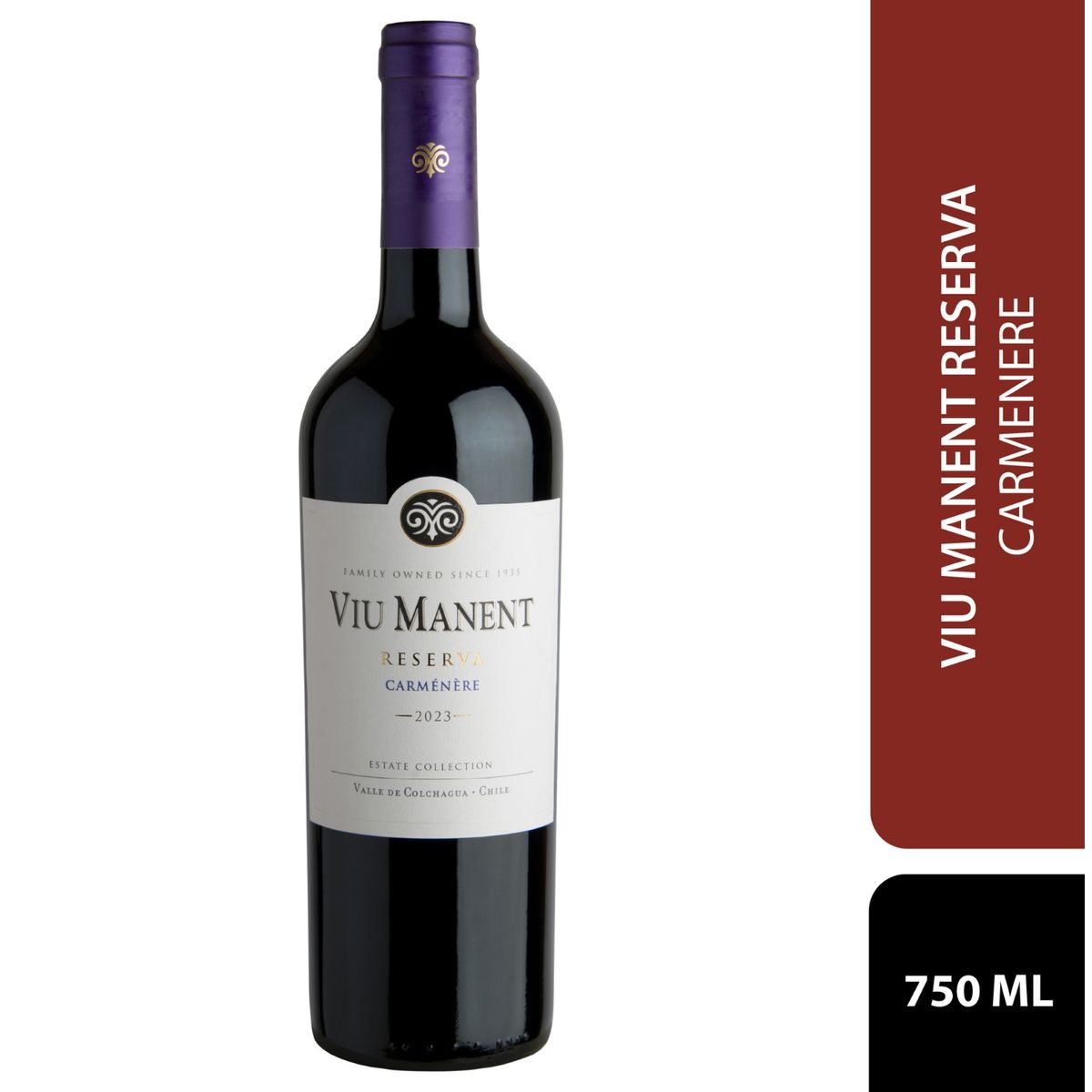 VIU MANENT - Vino Viu Manent Carmenere Botella 750 mL