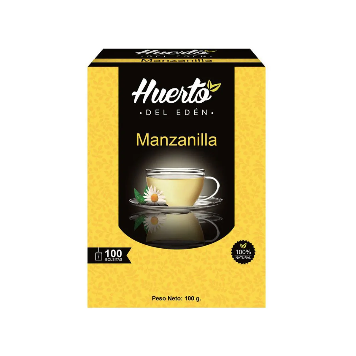 HUERTO DEL EDEN - Infusión Huerto del Eden Manzanilla Caja 100 Sobres