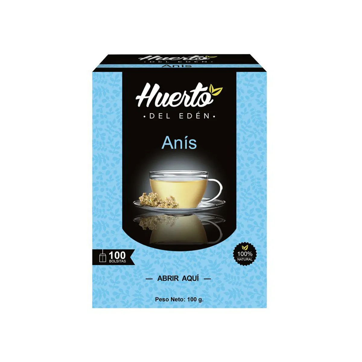 HUERTO DEL EDEN - Infusión Huerto del Eden Anís Caja 100 Sobres