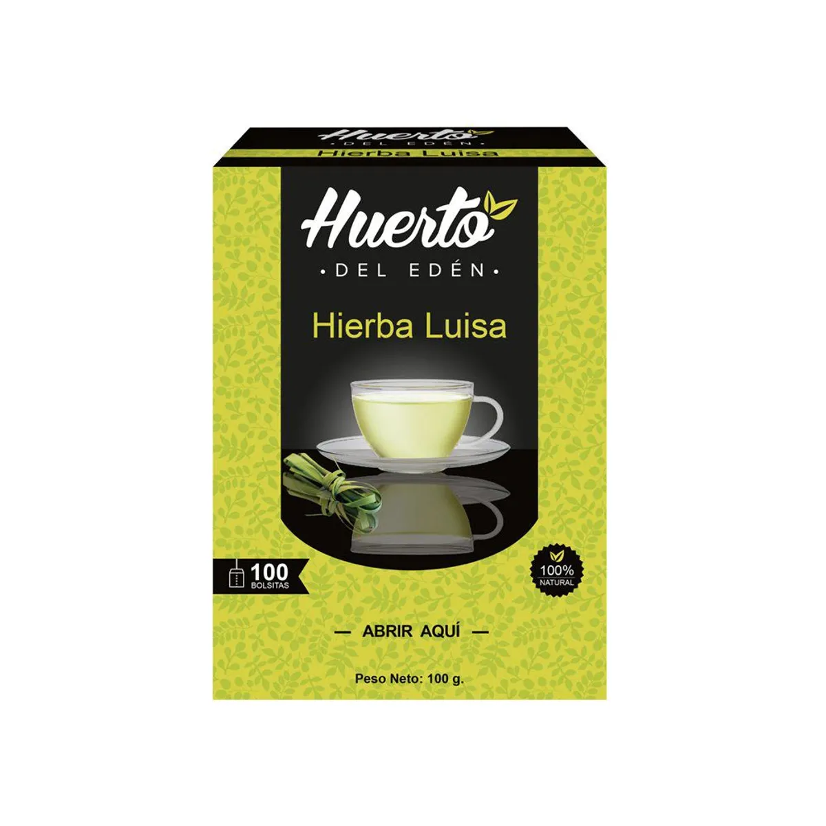 HUERTO DEL EDEN - Infusión Huerto del Eden Hierba Luisa Caja 100 Sobres
