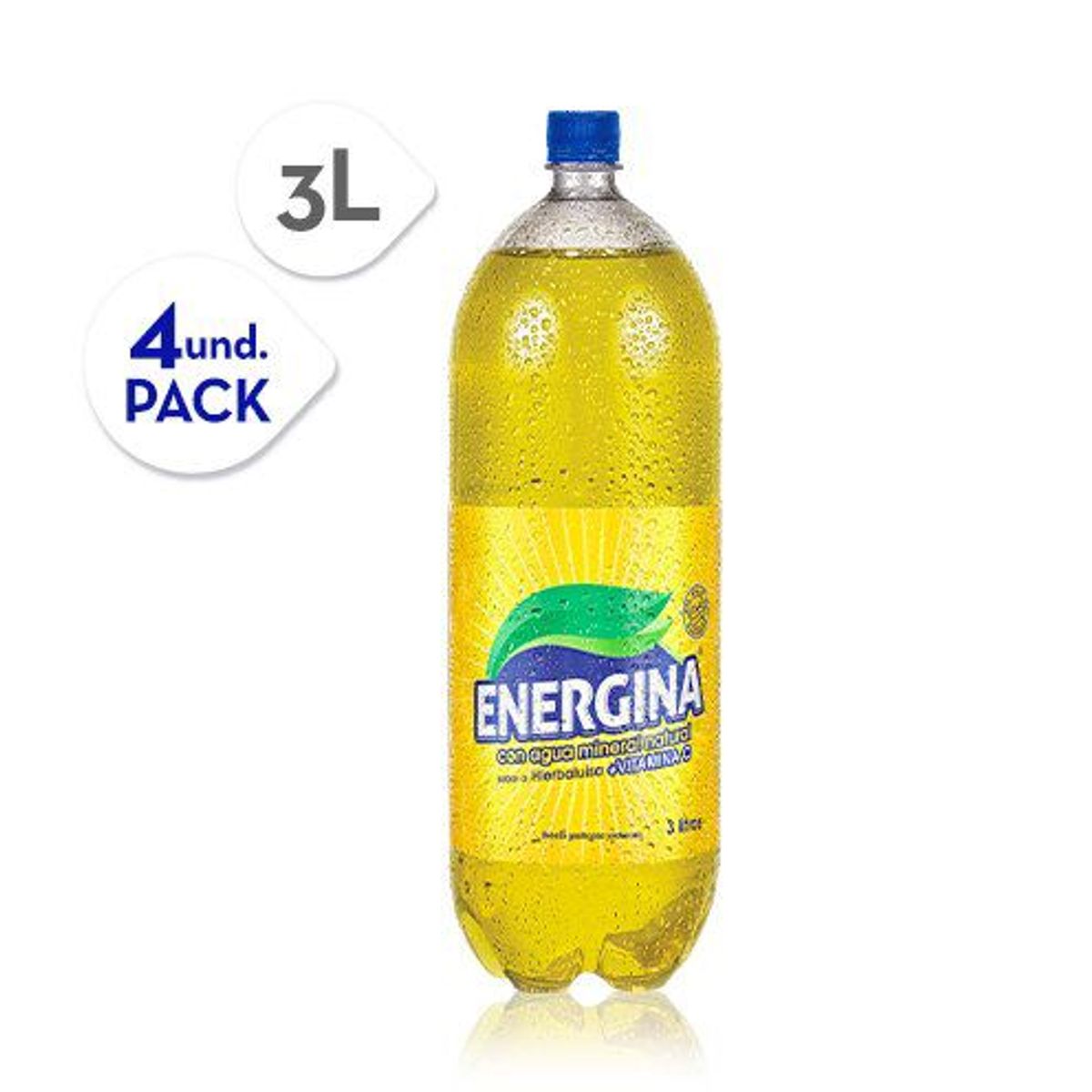 ENERGINA - Gaseosa Energina Hierba Luisa Botella 3 L