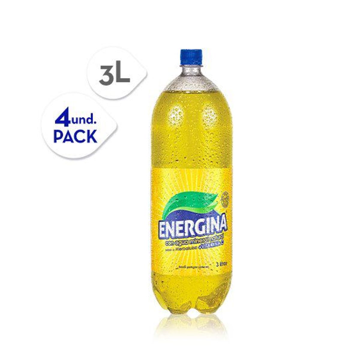 ENERGINA - Gaseosa Energina Hierba Luisa Botella 3 L