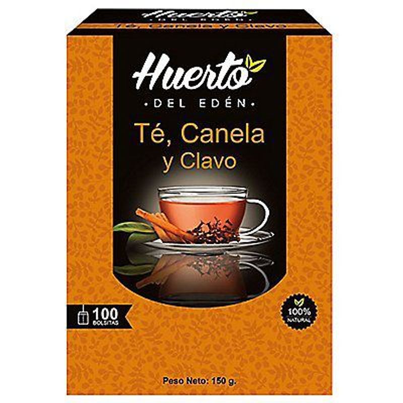 HUERTO DEL EDEN - Infusión de Té Canela y Clavo Huerto del Eden 100 Filtrantes