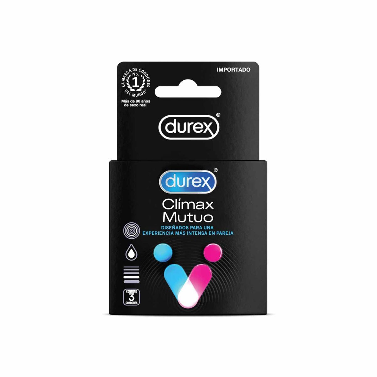 DUREX - Preservativos Durex Climax Mutuo Caja 3 Und