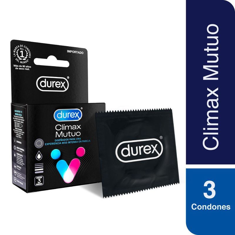 DUREX - Preservativos Durex Climax Mutuo Empaque 3 Und