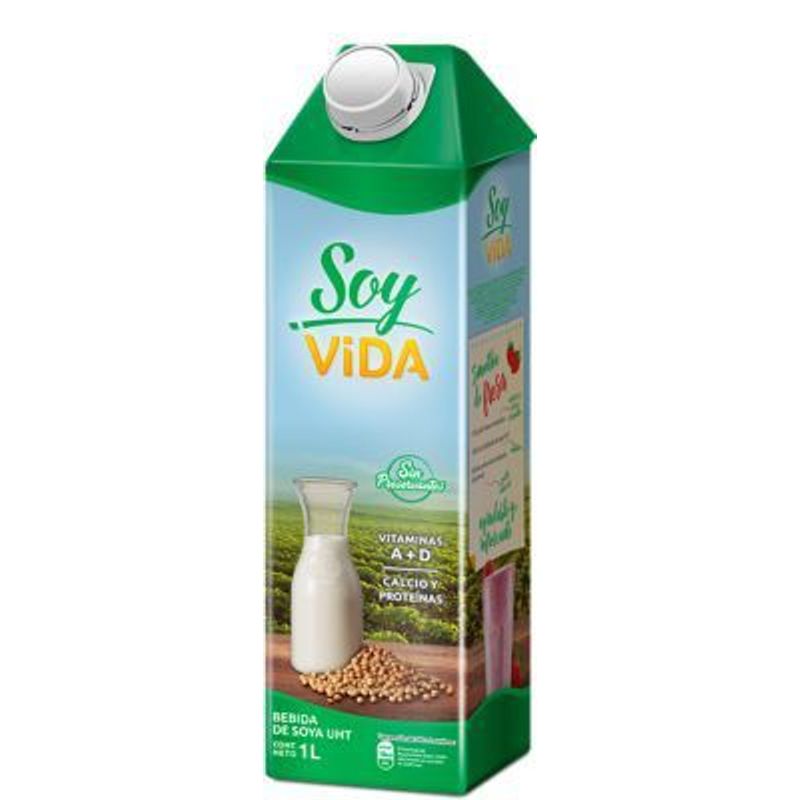 SOY VIDA - Leche de Soya Soy Vida UHT Caja 1 L