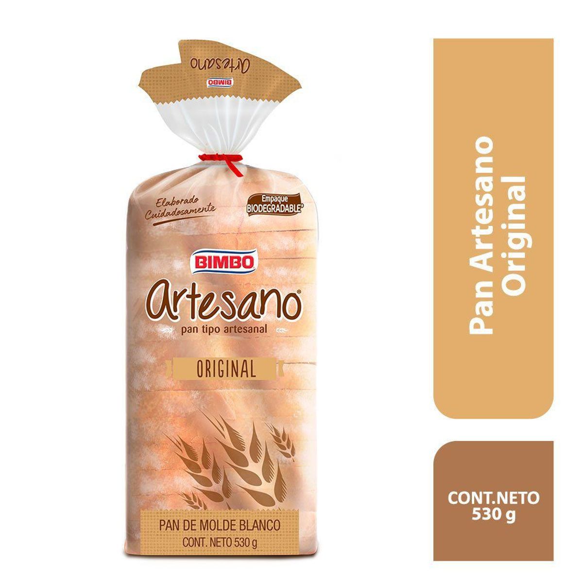 BIMBO - Pan De Molde Blanco Artesano Bimbo 530 G