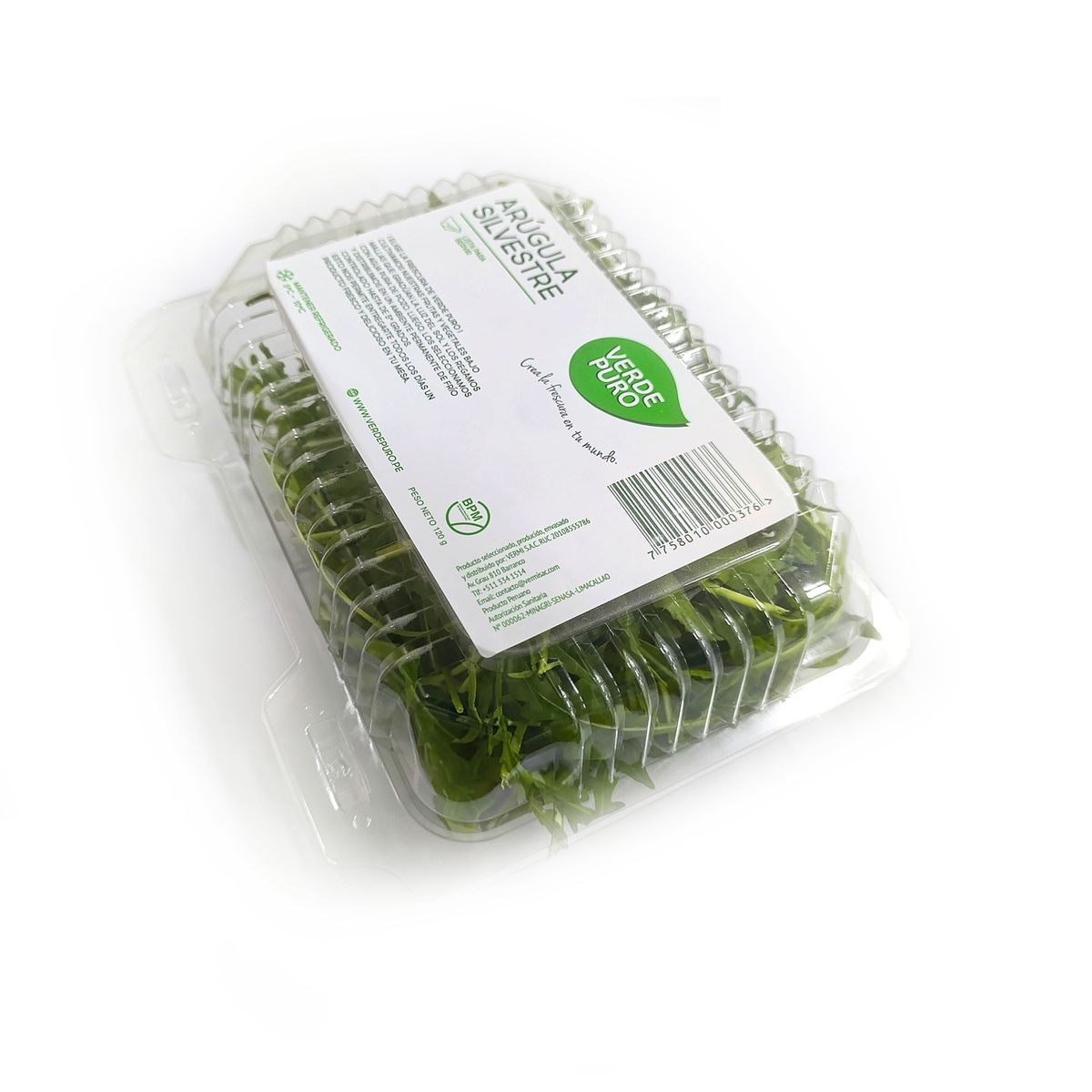 VERDE PURO - Arúgula Silvestre Verde Puro x 120 g