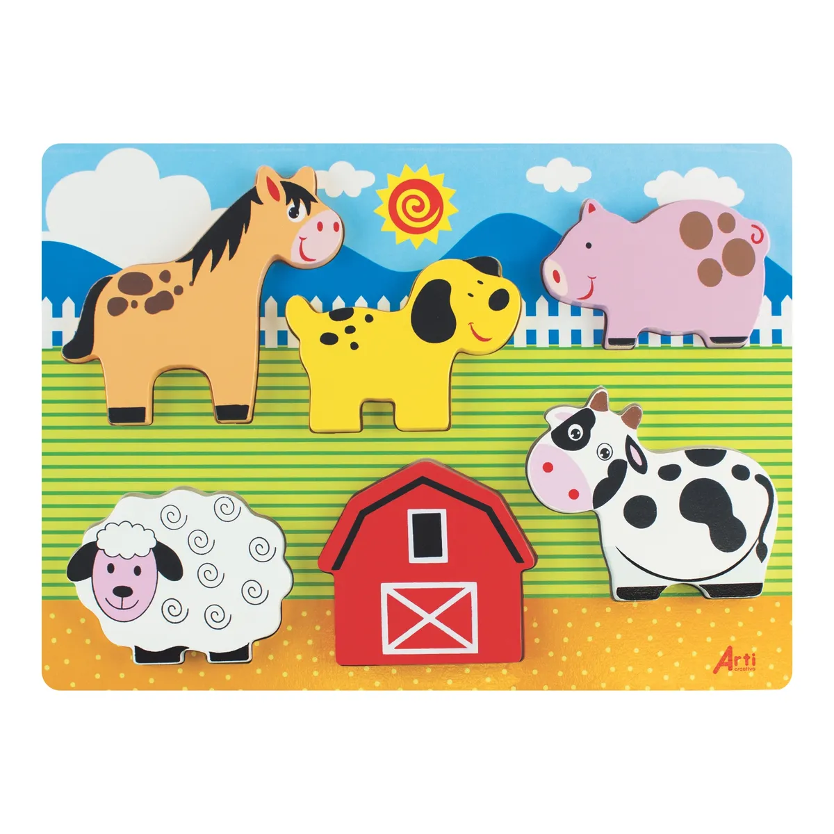 ARTI CREATIVO - Rompecabezas Arti Creativo El Ranchito 6 Piezas