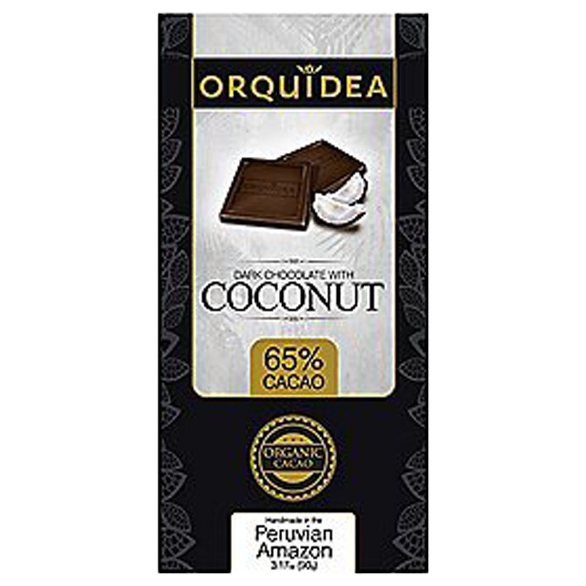 ORQUIDEA - Chocolate Orquídea Dark Coco Empaque 90 g