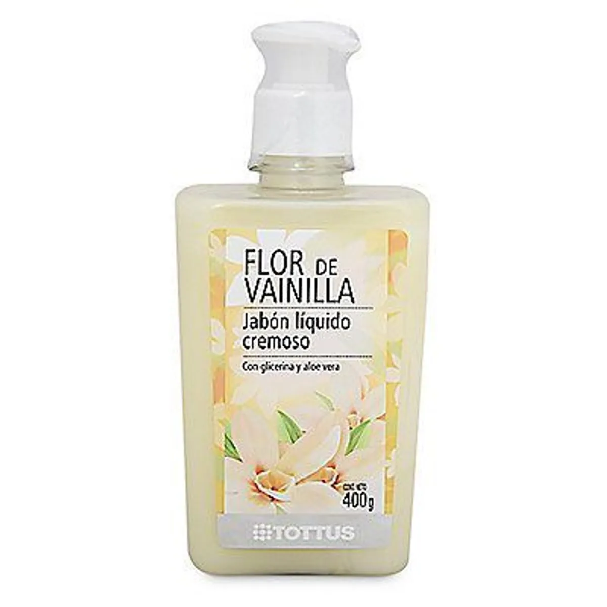 TOTTUS - Jabón Líquido Tottus Flor de Vainilla Envase 400 g