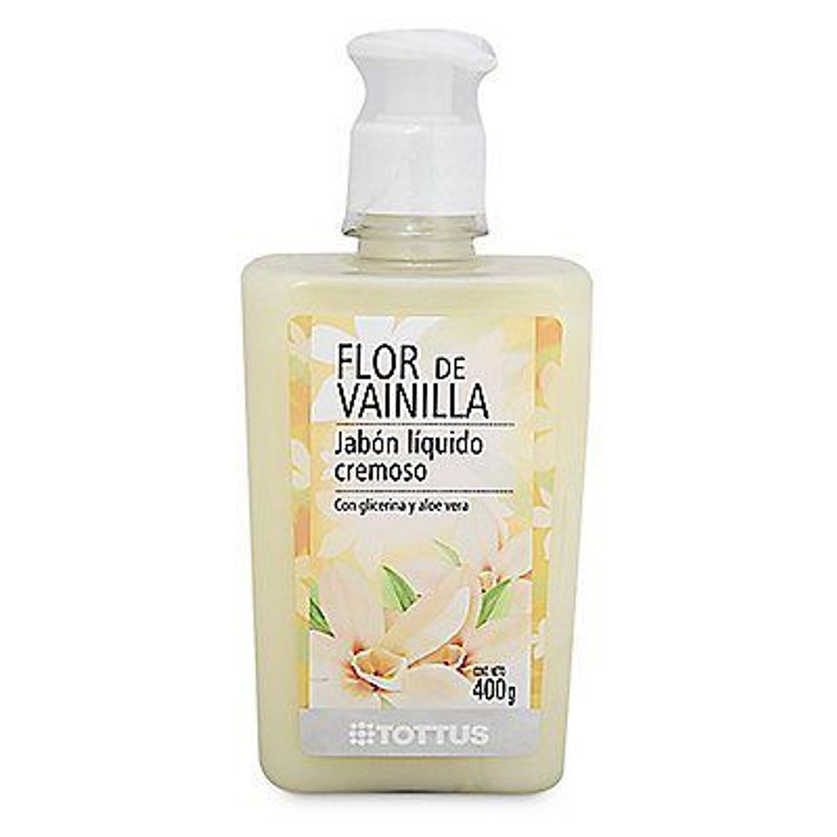 TOTTUS - Jabón Líquido Tottus Flor de Vainilla Envase 400 g