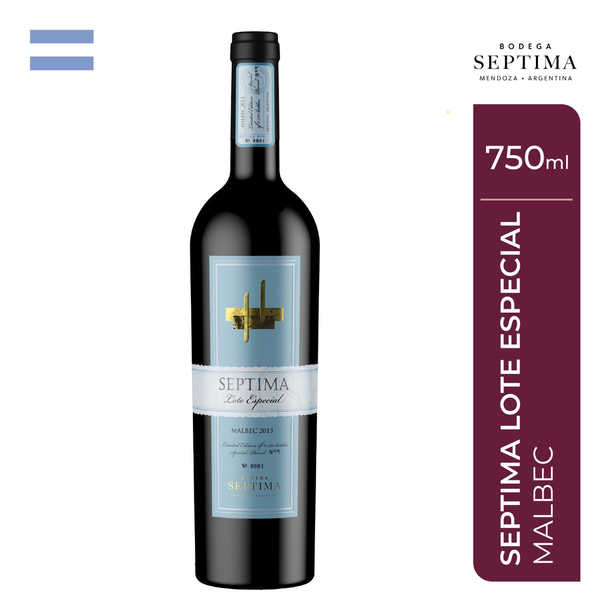 SEPTIMA - Vino Tinto Séptima Malbec Botella 750 mL