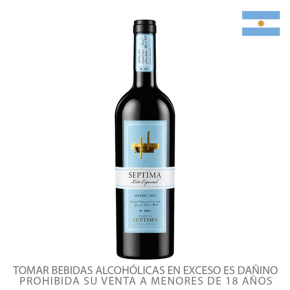 SEPTIMA - Vino Tinto Séptima Malbec Botella 750 mL