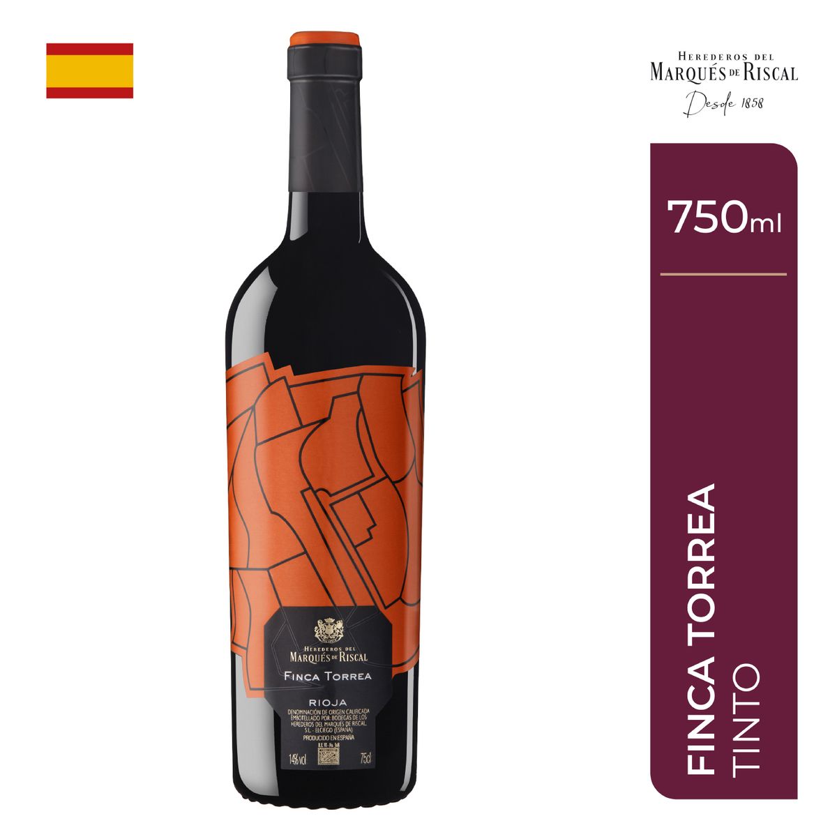MARQUES DE RISCAL - Vino Tinto Marques de Riscal Finca Torrea Botella 750 mL