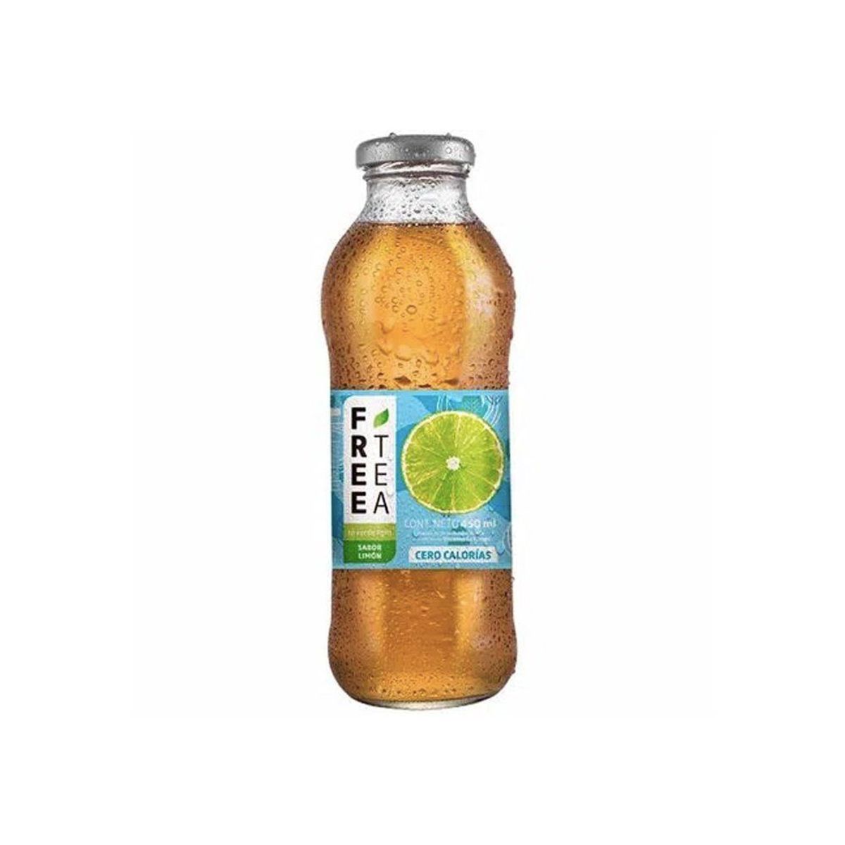 FREE TEA - Bebida Té Verde Free Tea Light Limón Botella 450 mL