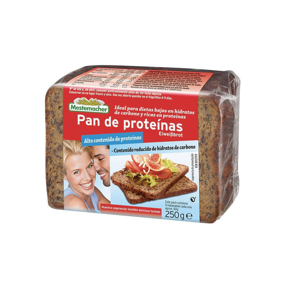 MESTEMACHER - Pan con Proteínas Mestemacher 250 g