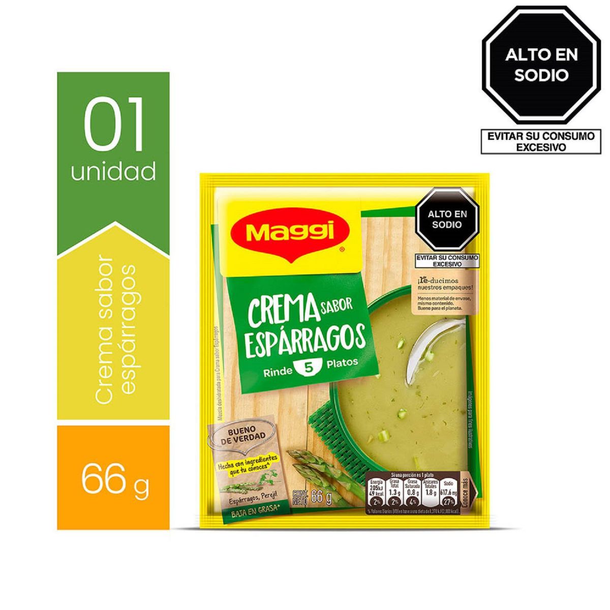 MAGGI - Crema Sabor Espárragos Maggi Sobre 66 g