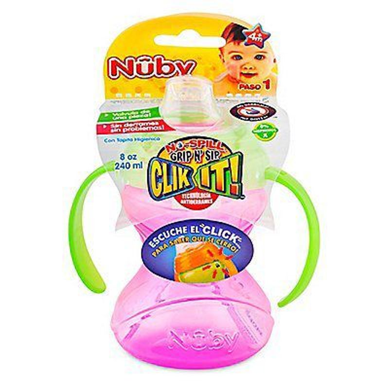 NUBY - Vasito con Asas Click It 240 ml