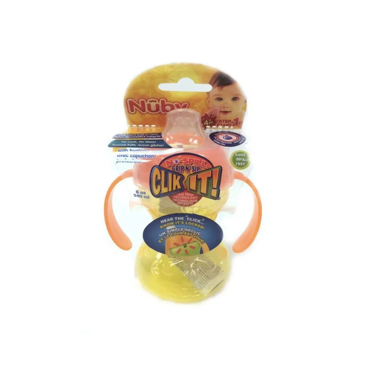 NUBY - Vasito con Asas Click It 240 ml